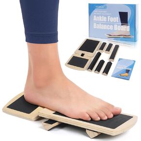 Ankle Balance Board for Physical Therapy - Foot Strengthener & Adjustable Ankle Trainer, Single Leg Anti-Slip Design for Plantar Fasciitis Relief, Sprained Ankle, Achilles Pain & Posture Correction in Saudi Arabia