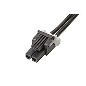 مجموعة كابلات Molex/Waldom، 145135-0210، Mini-Fit TPA2-to-Mini-Fit TPA2 Off-The-Shelf (OTS) - صف واحد - طول 1.0 متر - دائرتان - أسود. (32 عنصر/عناصر) in Kuwait