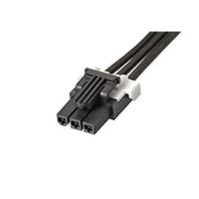 مجموعة كابلات Molex/Waldom، 145135-0301، Mini-Fit TPA2-to-Mini-Fit TPA2 Off-The-Shelf (OTS) - صف واحد - طول 150.00 مم - 3 دوائر - أسود. (41 عنصر/عناصر) in Kuwait