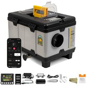 سخان ديزل من 12/24V 8KW ، 110-240V All-in-One-AISEL AIR SHOPTER مع محول طاقة AC-DC ، شاشة LCD والتحكم عن بُعد لـ RV ، الشاحنة ، القارب ، العربة ، السيارة in Kuwait