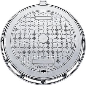 Heavy-Duty Cast Iron Drain Grate B125 Class, Reinforced Anti-Theft Design for Driveways, Patios & Concrete Floors - 50x60cm/20x24, Durable & Reliable Drainage Solution in Kuwait
