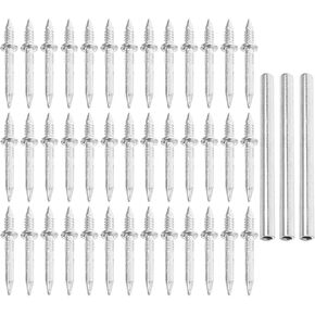 Double Headed Invisible Baseboard Trim Nails with Installation Sleeve Tool, Seamless Thread Double Screws for Floor and Skirting Board Installation, 303pcs Set in Kuwait