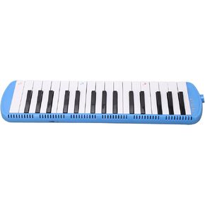 32 Keys Melodica Instrument for Beginners - Compact Mouth Piano with Exquisite Design & Ergonomic Comfort - Ideal for Musical Education - Available in BluePinkBlack (Blue) in Kuwait