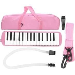 Melodica 32 Key Wind Musical Instrument - Perfect for Beginners with Premium Sound and Convenient Accessories (Red) in Kuwait