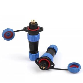 SP13 Flange Type Waterproof Socket Electrical Cable Wire Outdoor IP68 Industrial Connectors Male Female(SP13-5F) in Kuwait