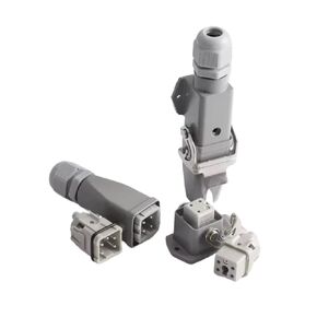 HA-Series IP65 Waterproof Heavy Duty Connector Socket Connector Top and Side Out 10/16/32Pin for Machines(8Pin Side Out) in Kuwait