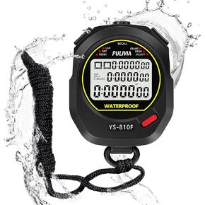 Waterproof Stopwatch Timer 10 Lap Split Memory Digital Stop Watch for Sports in Kuwait