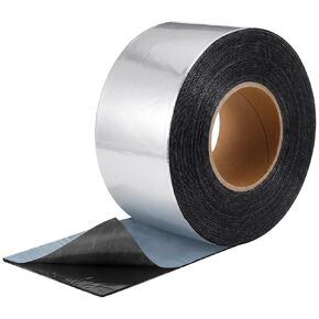 50 Mil Heavy Duty Aluminum Foil Rubber Tape, Waterproof, for Sealing Roof Flashing, and Repairs in Punctures in Trailers, Truck Bodies, Containers, RV's and Campers(4" X 50') in Kuwait
