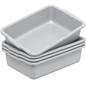 صندوق الحافلات التجارية باللون الرمادي سعة 32 لترًا، وحوض حافلة المرافق الكبير، 4 عبوات in Kuwait