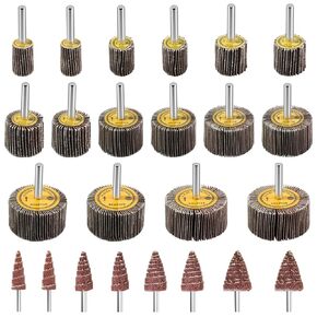 24pcs Die Grinder Flap Wheel Sander for Drill 80 Grit 1/4 Inch Shank in Kuwait