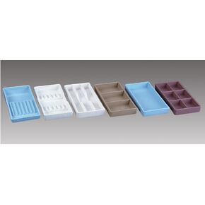 300CR17-1 منظم خزانة #17، 8 لتر × 4 عرض × 1 ارتفاع، قابل للتعقيم باللون الأبيض in Kuwait