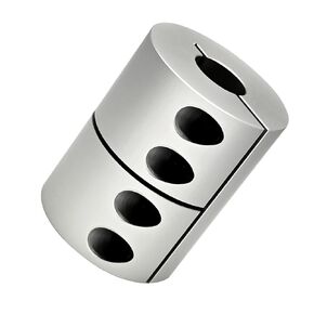 Rigid Shaft Coupler OD 32mm Length 45mm Bore 10mm to 14mm, Aluminum Alloy Anodized Coupling Connector for Industrial Automation in Kuwait