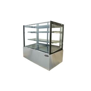 Kool-It KBF-48D 47-1/5' Freestanding Full Service Non-Refrigerated Display Case with Flat Glass, 13.7 Cubic Feet in Saudi Arabia