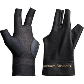 Billiards Glove for Left Hand 3 Finger, Pool Cue Glove with Comfortable Fit, Professional Snooker Accessory for Training and Competition, Black in Kuwait