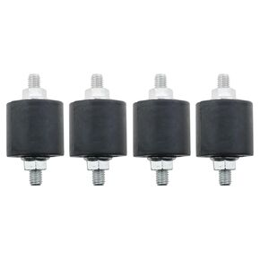 4PCS M6 Rubber Vibration Isolation Mount Damping Device with Bolts Shock Absorber Suitable for Fitness Equipment Air Conditioning Units Bicycles Water Pump Petrol Engines in Kuwait