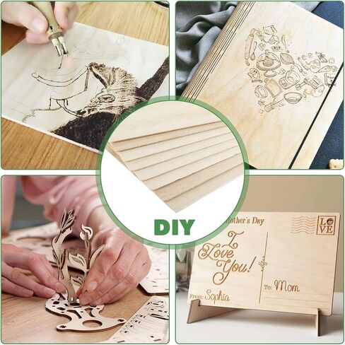 MIVIDE 16 Pack Balsa Wood Sheets, 11.8x15.7x1/16 Inch, Thin Natural Unfinished Wood for Crafts, Hobby, Model Making, Wood Burning and Laser Projects, School Projects, Craft Project（300x400x1.5MM） in Saudi Arabia