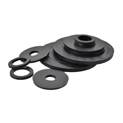 30-300Pcs M2~M24 Black Plastic Nylon Shim Gasket gaskets Insulation Round Ring Shim Resistant Plastics Flat for Screws Washers Hardware(M12x40x2mm(10PCS)) in Kuwait