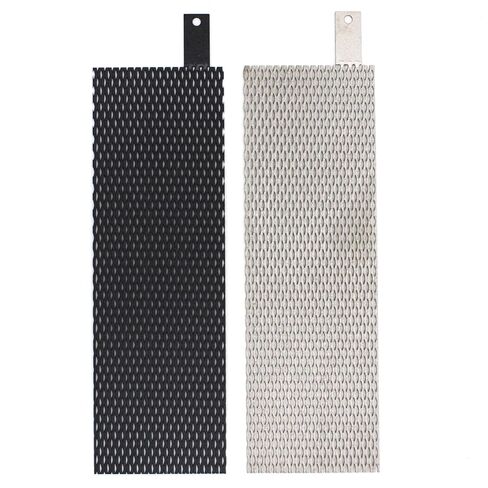 2PCS Electrodes, Titanium Anode Mesh with MMO Ruthenium-Iridium Coating and Cathode Electrolytic Mesh Without Coating for Electrochemical Application and Swimming Pool Cleaning in Kuwait