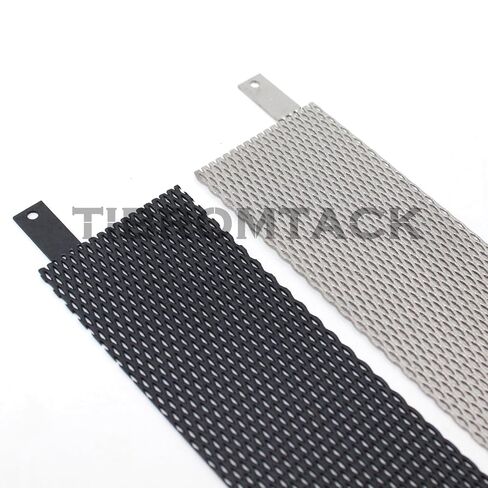 2PCS Electrodes, Titanium Anode Mesh with MMO Ruthenium-Iridium Coating and Cathode Electrolytic Mesh Without Coating for Electrochemical Application and Swimming Pool Cleaning in Kuwait