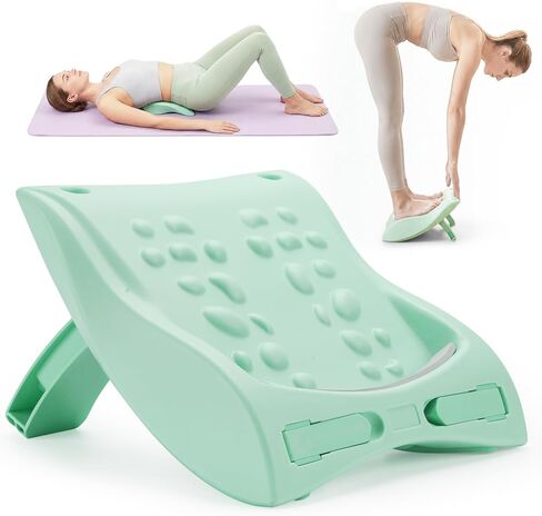 4-in-1 Slant Board & Back Stretcher – Adjustable Calf Stretch Board, Lumbar Pillow, and Foot Rest for Deep Muscle Relief, Post-Workout Recovery, and Injury Prevention in Saudi Arabia