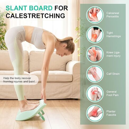 4-in-1 Slant Board & Back Stretcher – Adjustable Calf Stretch Board, Lumbar Pillow, and Foot Rest for Deep Muscle Relief, Post-Workout Recovery, and Injury Prevention in Saudi Arabia