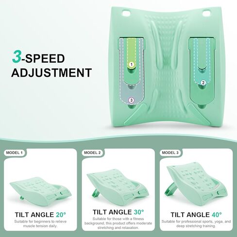 4-in-1 Slant Board & Back Stretcher – Adjustable Calf Stretch Board, Lumbar Pillow, and Foot Rest for Deep Muscle Relief, Post-Workout Recovery, and Injury Prevention in Saudi Arabia