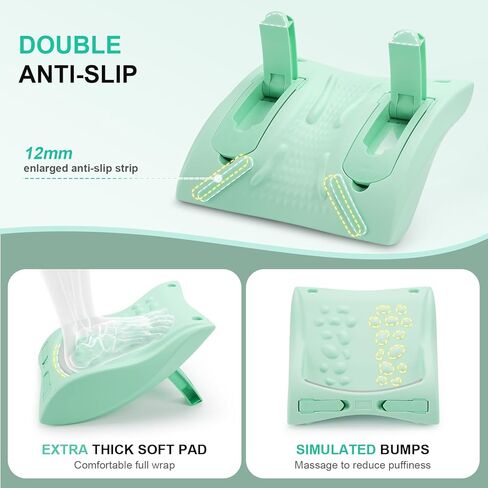 4-in-1 Slant Board & Back Stretcher – Adjustable Calf Stretch Board, Lumbar Pillow, and Foot Rest for Deep Muscle Relief, Post-Workout Recovery, and Injury Prevention in Saudi Arabia