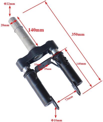 Front Fork Shock Absorber Assembly Hydraulic Shock Absorber Kit Front Suspension Fork Compatible With M365 Pro Pro2 in Kuwait