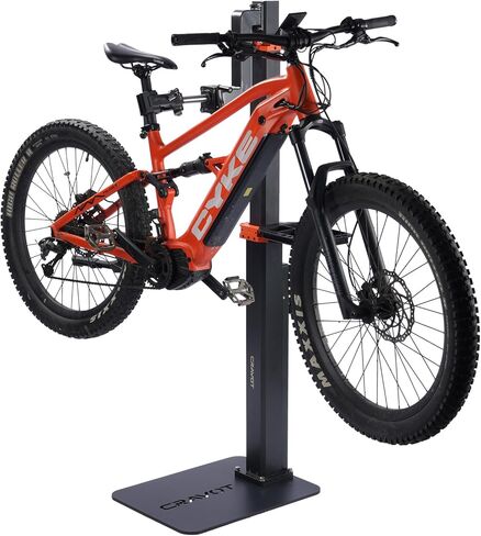 Ebike Repair Stand, Bike Lift Workstand Mechanic Bicycle Repair Stand 165lbs Capacity with Adjustable Height, Rotating Clamp, Tool Tray, for Electric, Heavy Duty Bikes, Home Bicycle Maintenance Stand in Kuwait