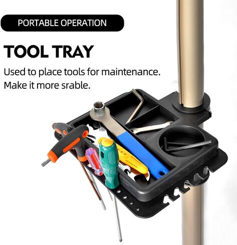 حامل إصلاح الدراجة ThinkRider مع ارتفاع قابل للتعديل، حامل خدمة الدراجة قابل للطي للمنزل والمتجر، منصات عمل الدراجة للدراجات الجبلية ودراجات الطرق - بحد أقصى 65 رطلاً in Kuwait