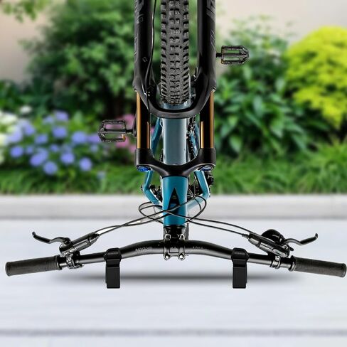 Portable Clip-On Bike Repair Stand 2Pcs Black, Quick Release Handlebar Support Fits 30-34mm Grips, Heavy Duty for MTB/Road/E-Bikes Home Garage Outdoor in Saudi Arabia