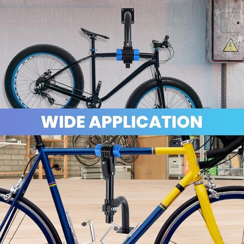 Bike Repair Stand, Curved Wall Mount Bike Work Stand with 4 Metal Expansion Screws for Road & Mountain Bikes, Space-Saving Bicycle Repair Stand with Adjustable Clamp, Wall Workbench Bike Mount for Bicycle Maintenance, DIY Bike Repair in Saudi Arabia