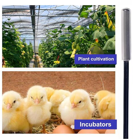 10K Temperature Sensor Probe, 3950 NTC Thermistor Accuracy 1% 5pcs 1M, Waterproof Stainless Steel Temp Probe, Digital Temp Thermostat Extension Cable for Refrigerator, Aquarium, Water Dispenser Parts in Kuwait