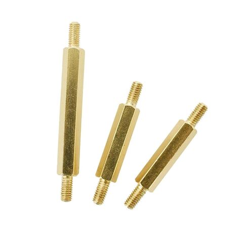 M3 Copper Threaded Motherboard Standoff Board Stud Bracket Hex Brass PCB Support Pillars Screws Bolts Hexagon Spacers Standoffs(8MM_M3 (Thread 6MM)) in Kuwait