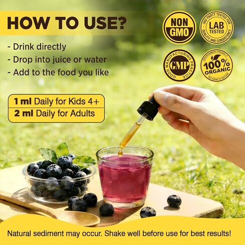 Liposomal Zinc Copper Liquid Drops, 50mg Zinc Picolinate with Copper, Selenium, Vitamin C&D3 for Immune & Thyroid Support, Fast-Absorbing Mineral Supplements for Men & Women, Blueberry, 2 Fl Oz in Kuwait