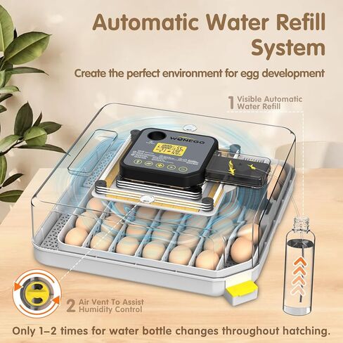 حاضنات لتفريخ البيض حاضنة البيض للمزرعة المنزلية في المختبر مع تقليب البيض التلقائي للدجاج والبط والأوز والسمان 48 بيضة in Kuwait