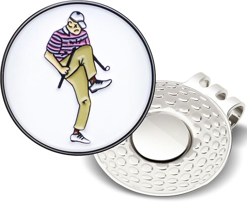 علامة كرة الجولف Ugotit مع مشبك قبعة مغناطيسي، علامة كرة الجولف المغناطيسية لوضع علامة كرة الجولف القابلة للإزالة، ملحقات مشبك قبعة الجولف هدايا مضحكة، من أجل جيلمور السعيد، من أجل Tiger Woods in Kuwait