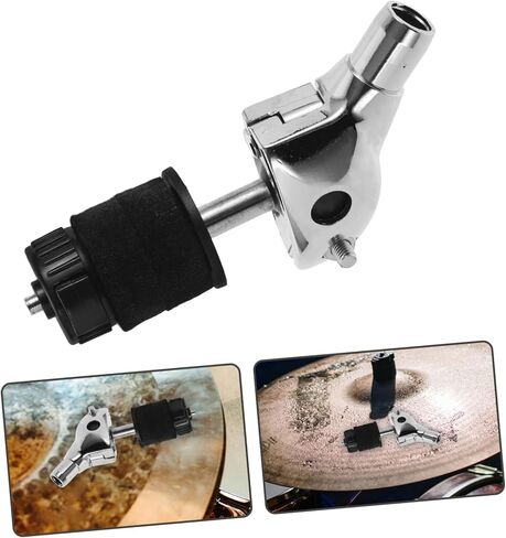 حامل مكدس الصنج مرفق حامل الصنج المتين واللباد لطبل الإيقاع، تصميم بسيط لسهولة التركيب يضيف صنجًا إضافيًا in Kuwait