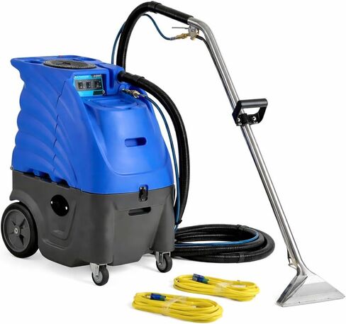 Commercial Heated Carpet Extractor Machine 12 Gallon 500 PSI with Dual 3-Stage Motors, 12" Stainless Steel Wand and 25 ft Hoses â€“ Perfect for Hotels and Offices in Kuwait