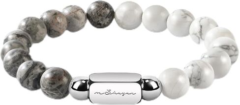 سوار الأحجار الكريمة الطبيعية للعواء للرجال ، خريطة الأحجار الكريمة والأحجار الكريمة الوريد الأزرق للهدايا المراهقين ، الأساور المزينة بالتعديل 10 ملم للرجال للرجال ، الهدايا المصنوعة يدويًا للذكرى السنوية ، عيد الميلاد. in Kuwait