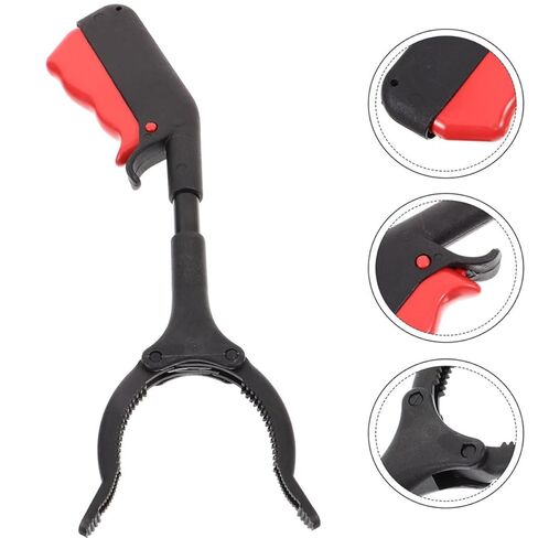 2pcs Garbage Grabber Tongs Trash Picker Tool 28cm Iron Tube Portable Reaching Tool for Outdoor Litter Pickup and Sanitation Use in Saudi Arabia