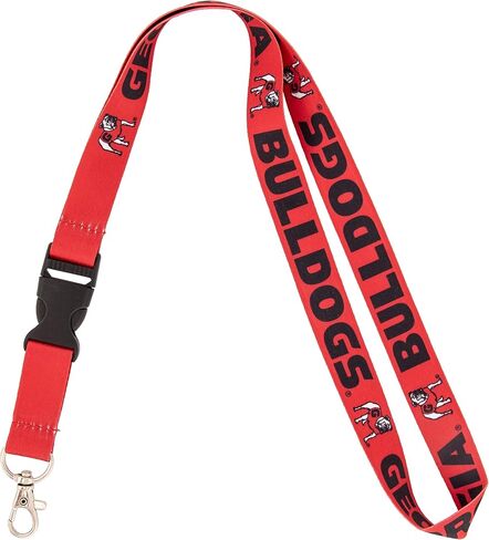 صبار الصحراء جامعة جورجيا البلدغ UGA Dawgs مفاتيح السيارة معرف شارة حامل الحبل سلسلة المفاتيح انفصال مشبك المفاجئة (أسود) in Kuwait