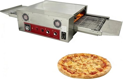 Countertop Conveyor Pizza Oven 18'' Belt Reversible Conveyor, 0-300℃ Temperature, Pizza Baking Oven for Restaurants, Baking 220V Single Phase 10.2KW. in Saudi Arabia