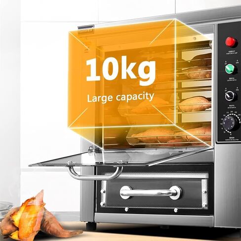 Commercial Roasted Sweet Potato Machine with Automatic Timing, Electric Heating Oven for Sweet Potato Corn Temperature Control in Saudi Arabia