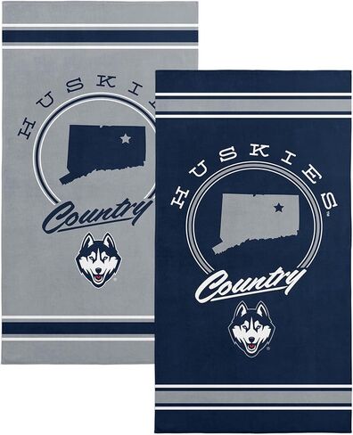 NORTHWEST UConn Huskies NCAA Homebreak منشفة الشاطئ 2 عبوة 30 × 60 بوصة in Saudi Arabia