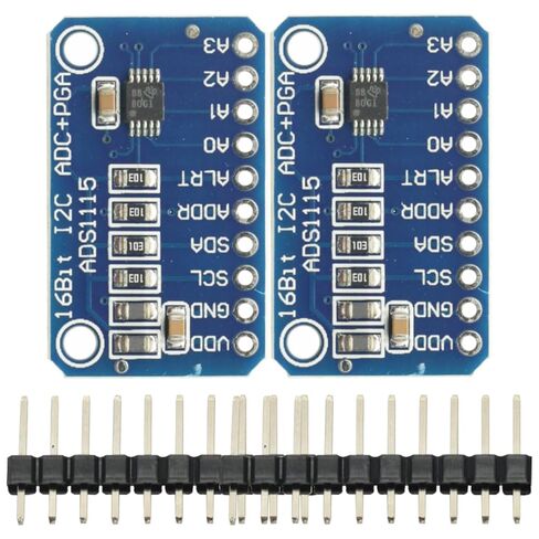 2PCS ADS1115 16 Bit IIC I2C Analog to Digital Converter Module Precision ADC Converter 4 Channel Development Board Programmable Gain Amplifier 2.0V to 5.5V for Arduino Raspberry Pi in Kuwait