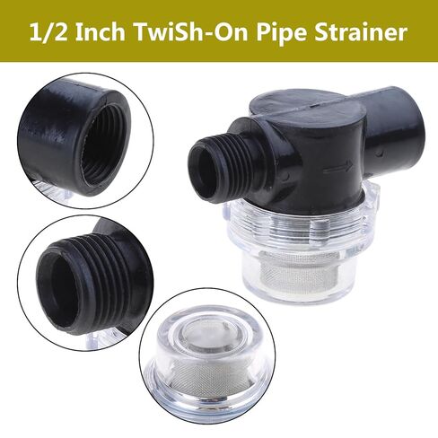 Water Strainer, 1/2Inch Hose Barb Strainer Twist-On Sprayer Filter for Water Campers Boats in Saudi Arabia