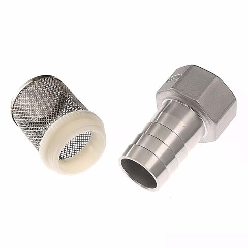 1pcs 25-50mm Stainless Steel Hose Filter, Garden Irrigation Tube Wash Pump Net Mesh(1 1/2" 40mm) in Saudi Arabia