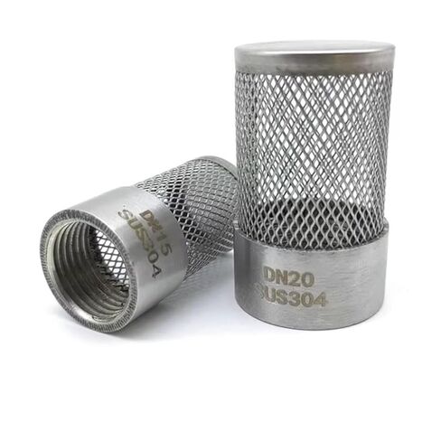 1pcs Stainless Filter, 1/2" 3/4" 1" Female Thread Filter for Aquarium Mesh Cover(2.5") in Kuwait