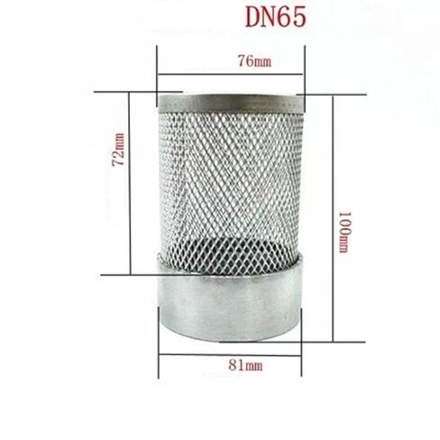 1pcs Stainless Filter, 1/2" 3/4" 1" Female Thread Filter for Aquarium Mesh Cover(2.5") in Kuwait